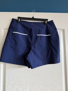 Kinona Carry my cargo shorts, navy with white trim.